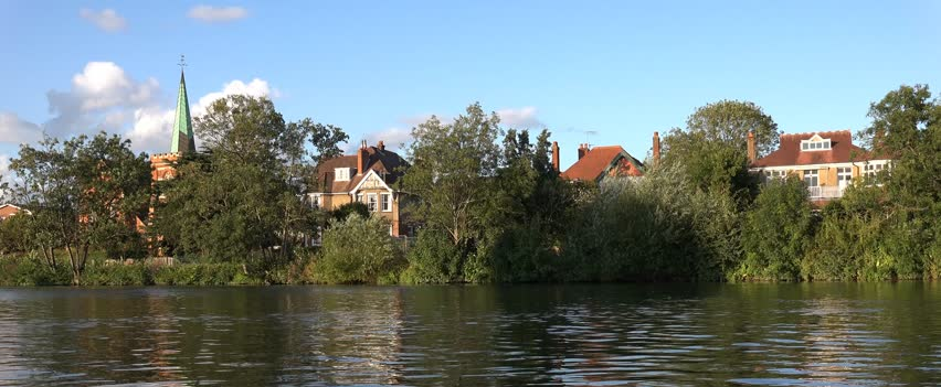 The View of Staines, Middlesex, Surrey, from the River Thames 