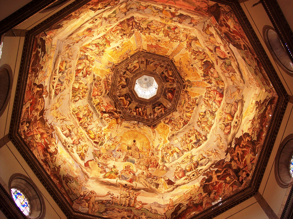 Interior of the Dome of the Cathedral of Santa Maria del Fiore in Florence