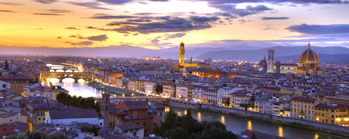 Florence, Italy, at Night