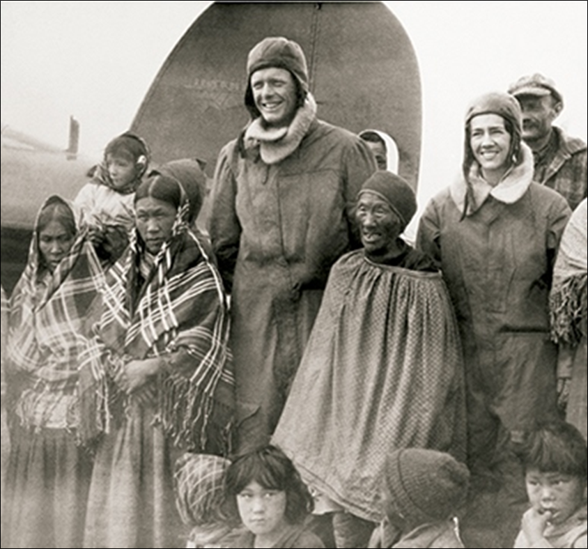 Charles and Anne Morrow Lindbergh in the Andes