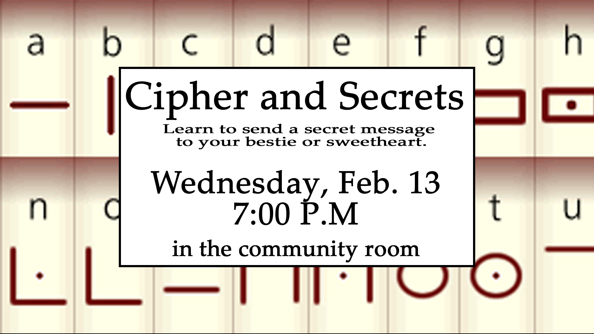 Ciphers and Secrets