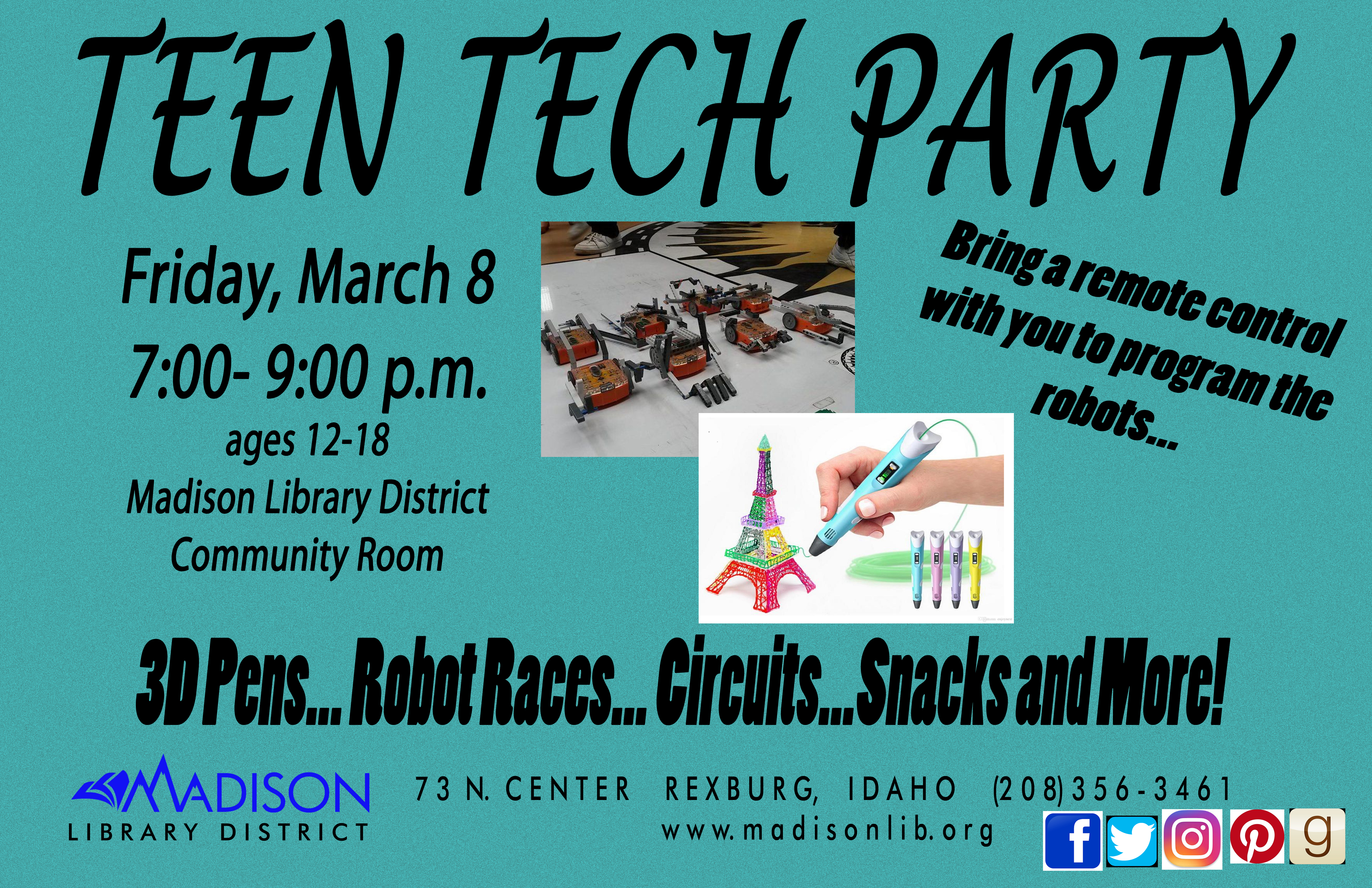 March Teen Crafts and Events