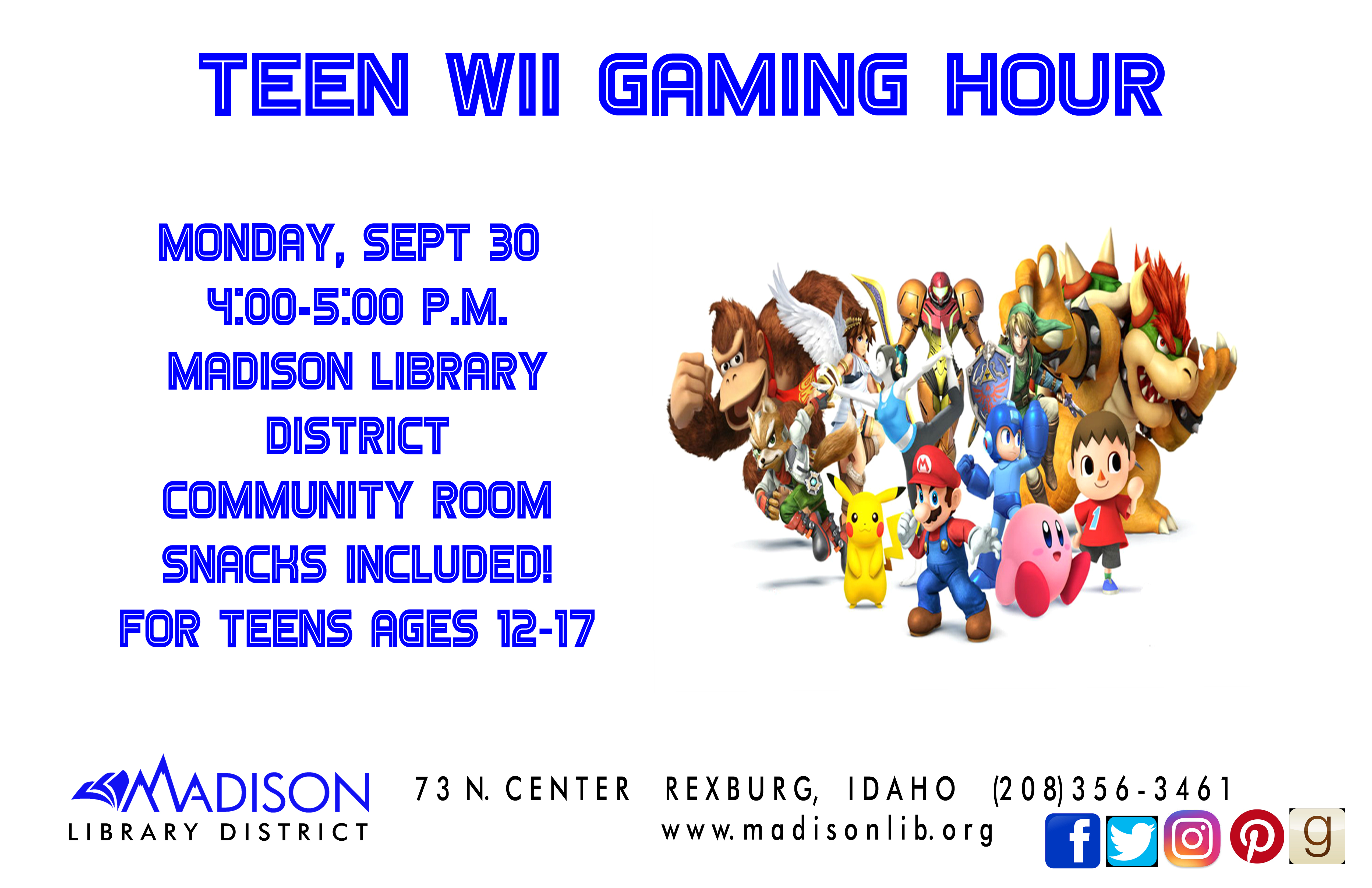 Teen Wii Gaming Hour