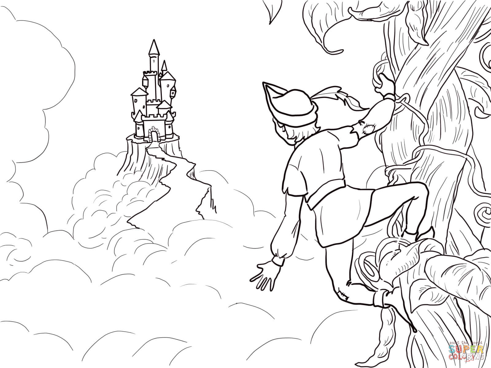 jack-and-the-beanstalk-castle-coloring-page