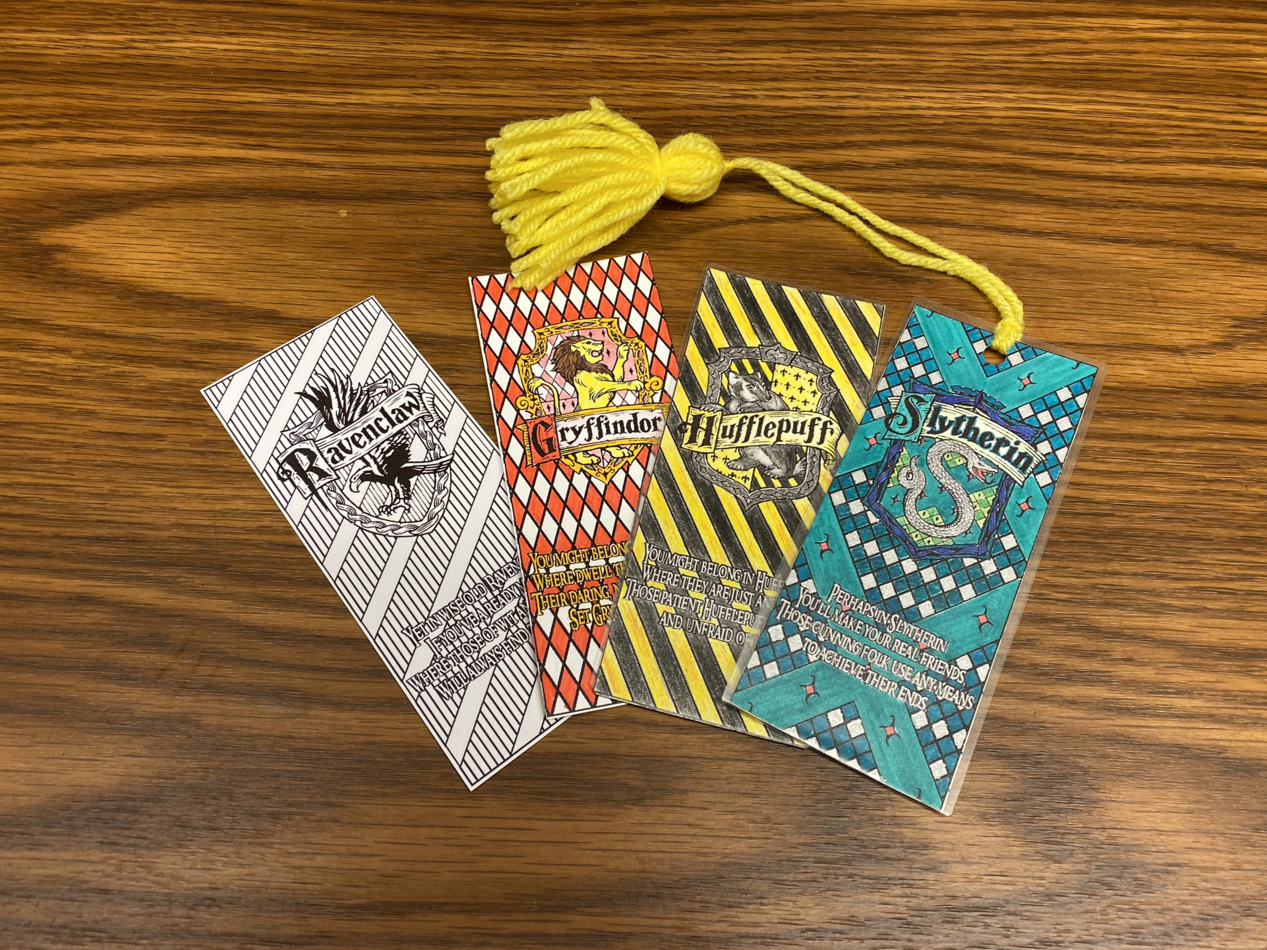 Teen Summer Crafts – Harry Potter Bookmarks
