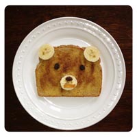 bear toast snack