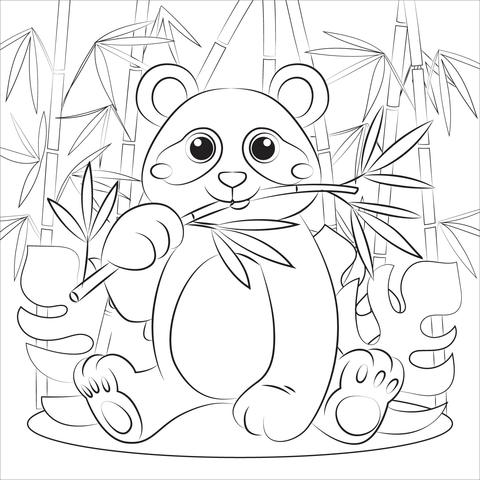 panda-coloring-page