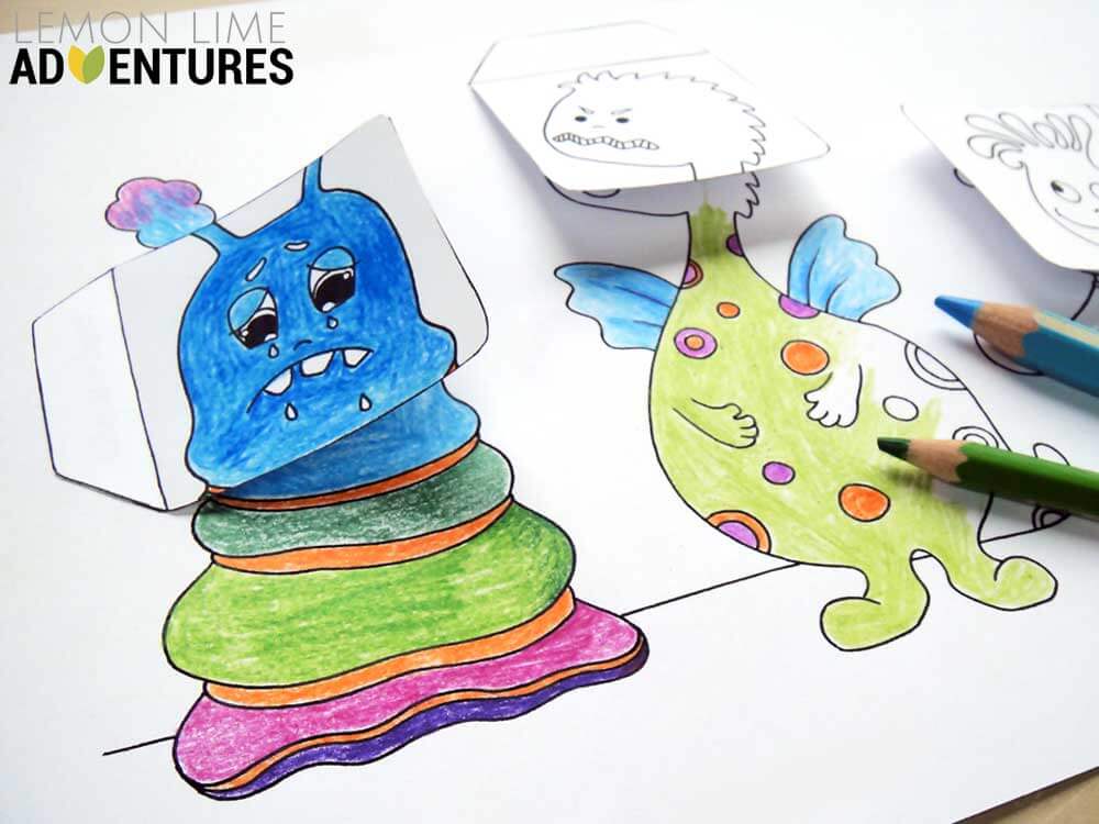 MonstrousEmotions_coloring page