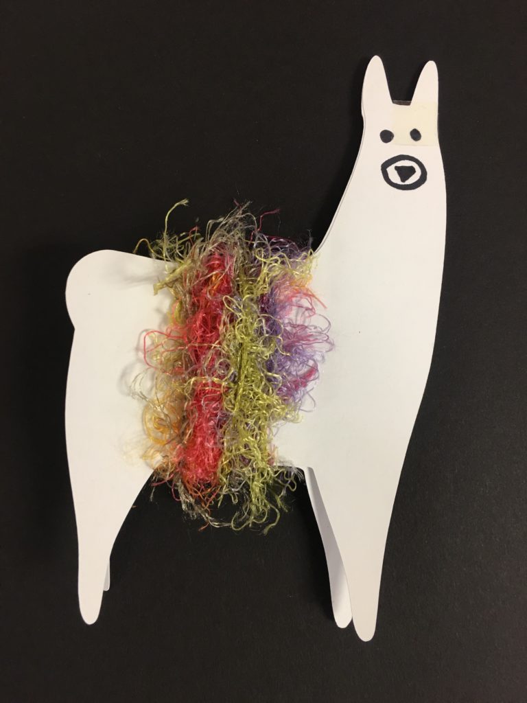 Llama yarn craft