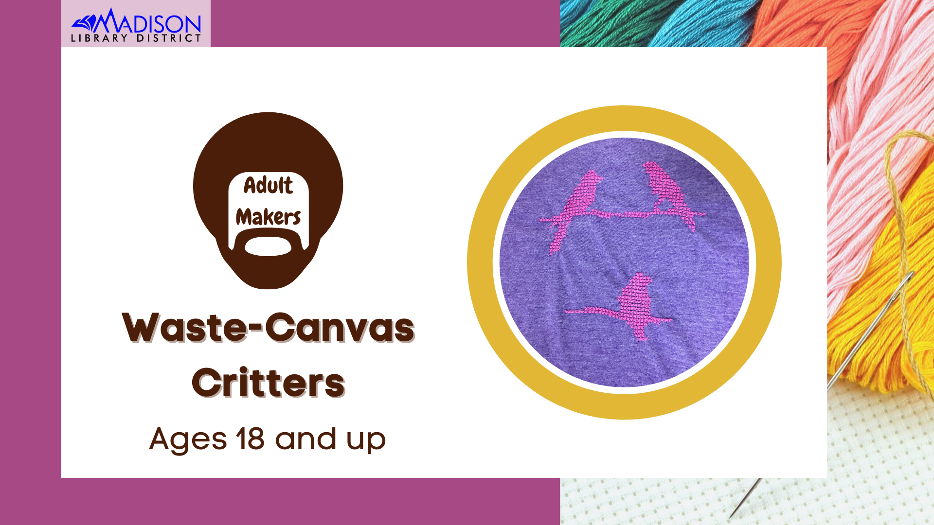 Adult Makers: Waste Canvas Critters
