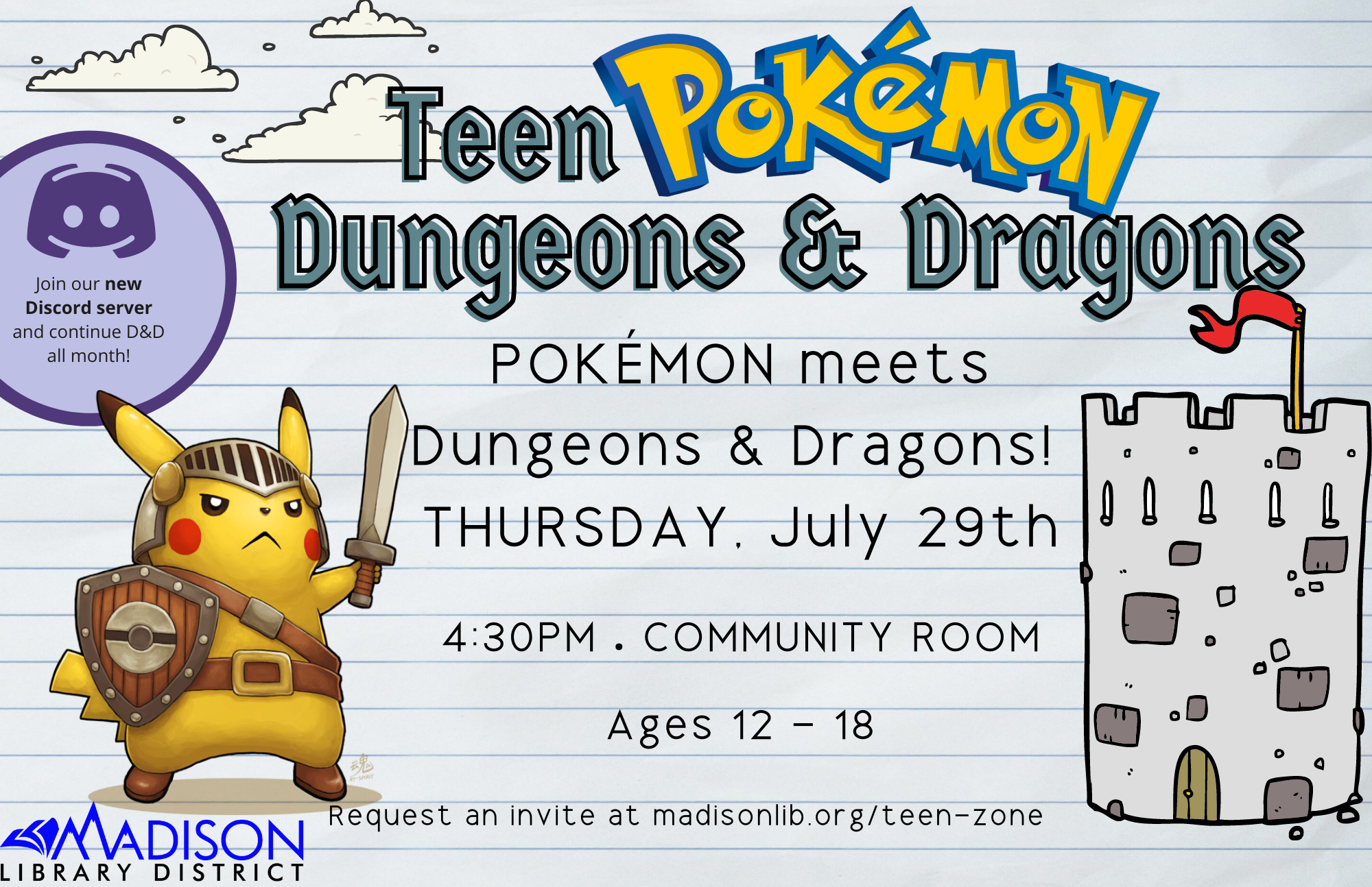 POSTER Teen pokemon Dungeons and Dragons