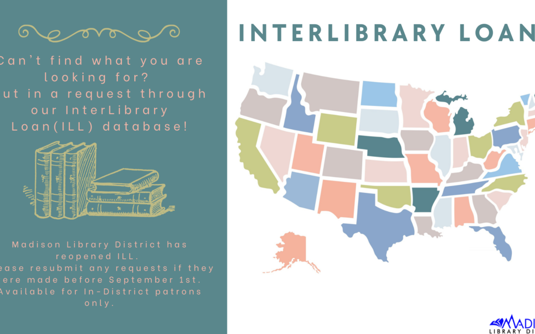 InterLibrary Loans is now Reopened