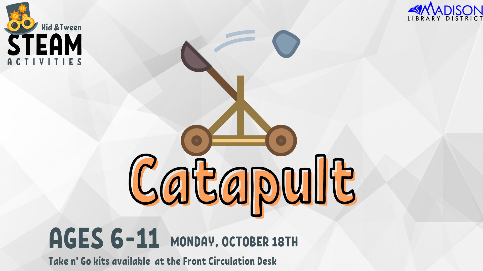 Kid + Tween STEAM: Catapult!