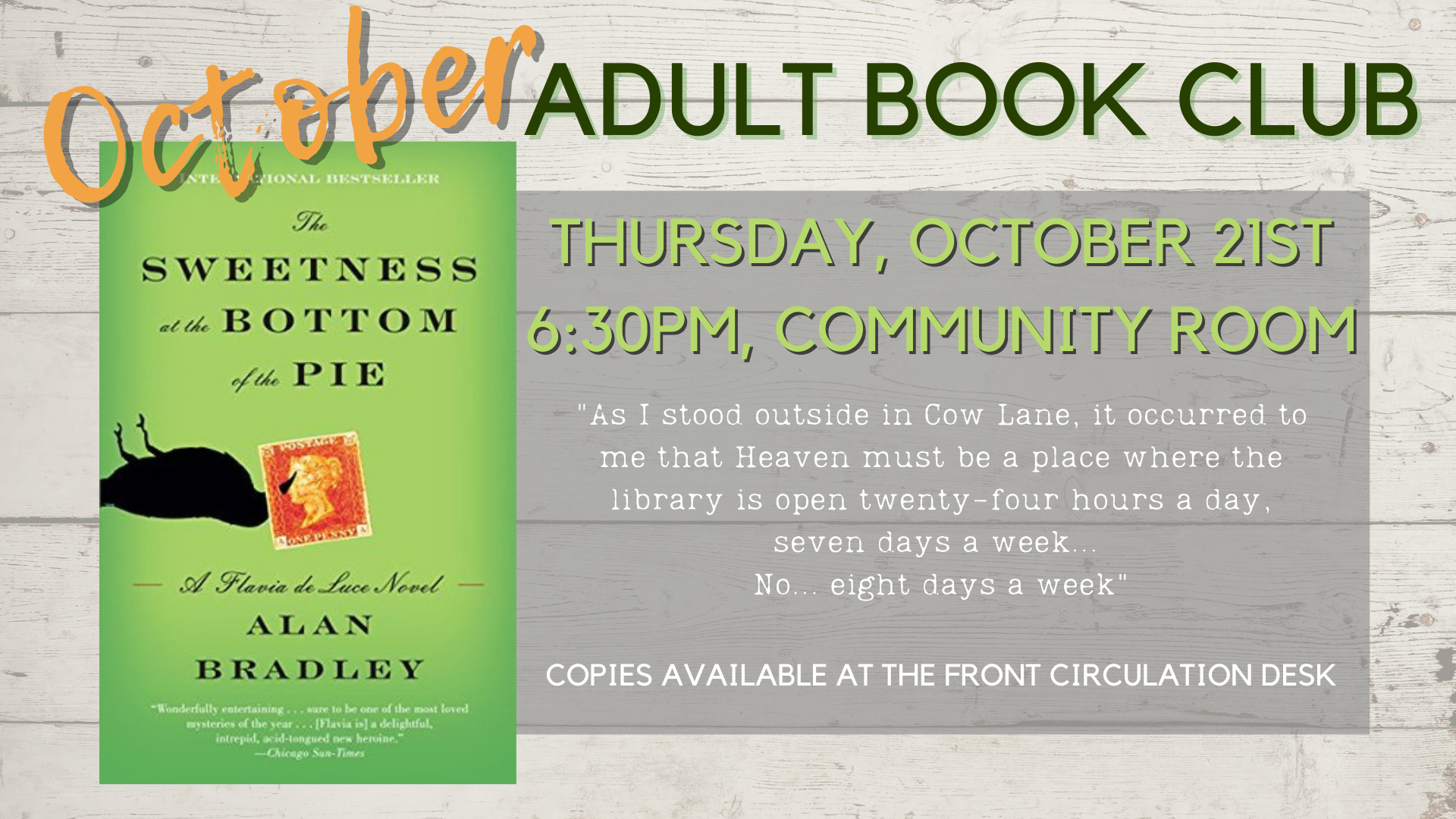 TV BLOG book club oct 2021
