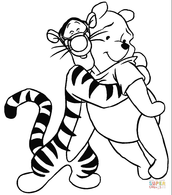 tigger pooh hug