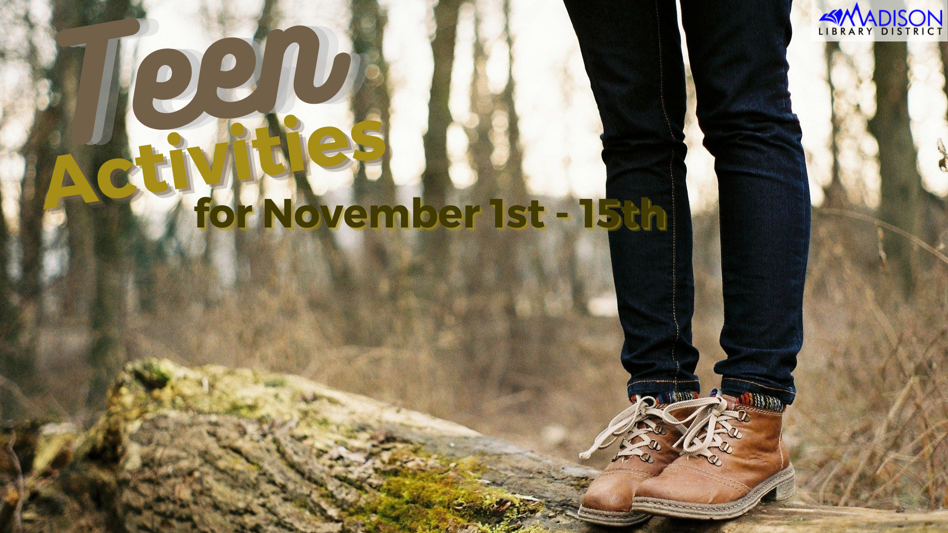 NOVEMBER 1st-15th Teen Activities