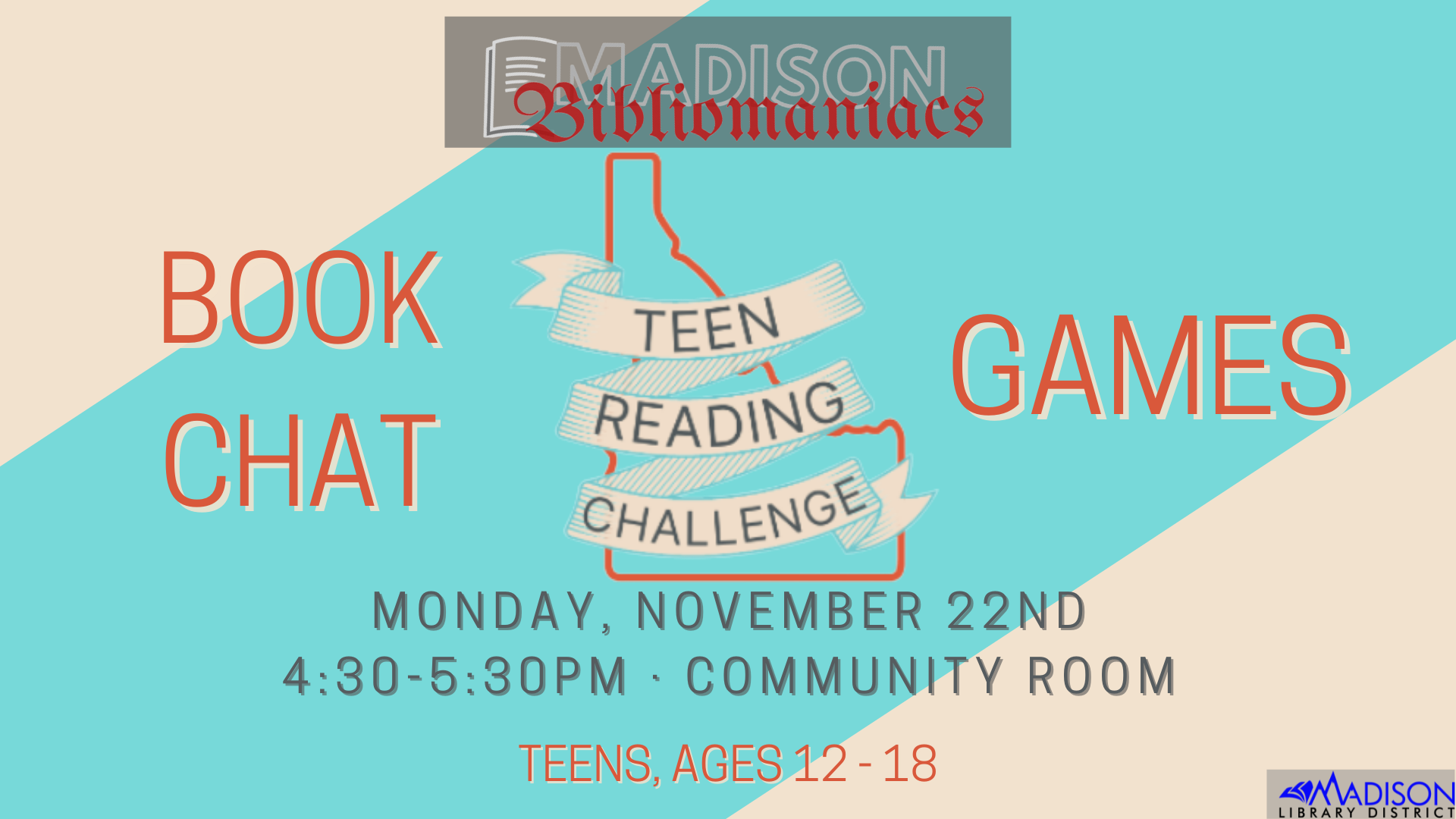 TV BLOG bibliomaniacs nov 2021 Teen action council have a say in what goes on at the library for teens