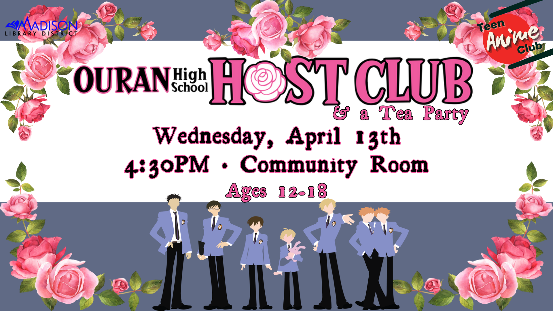 TV BLOG teen anime april 2022 Teen action council have a say in what goes on at the library for teens