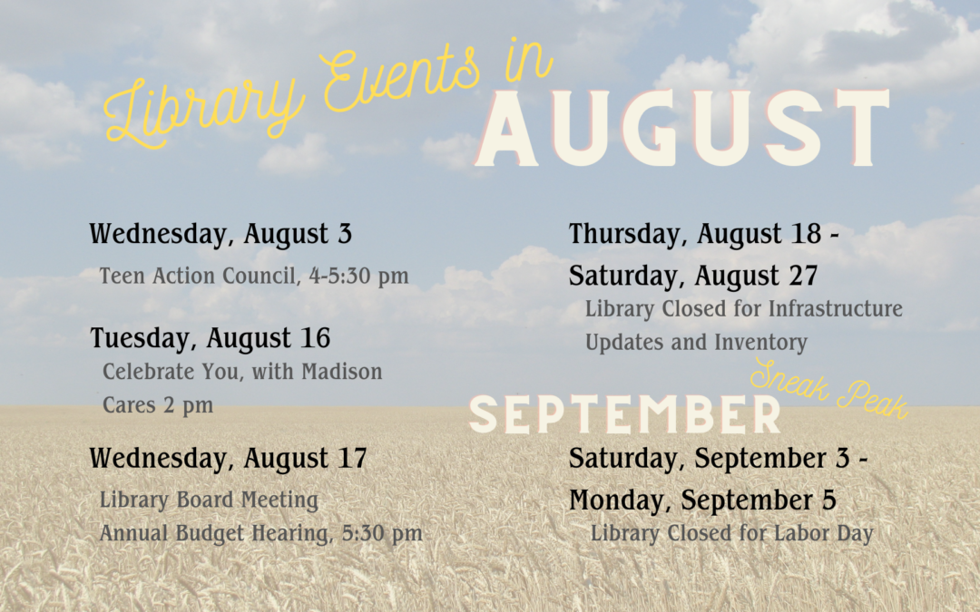 August Library Activities