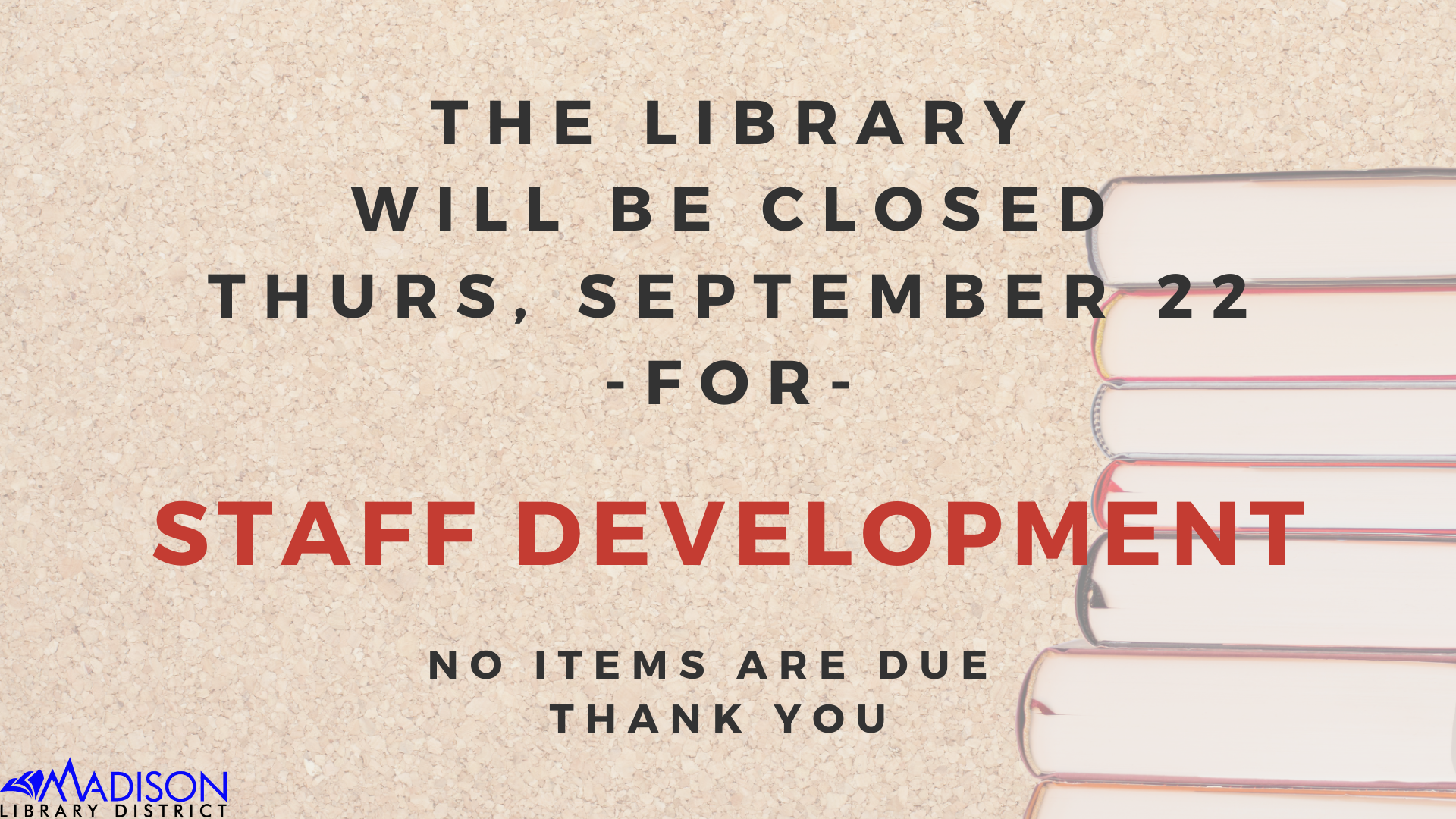 TV BLOG closed for staff development Sept 2022
