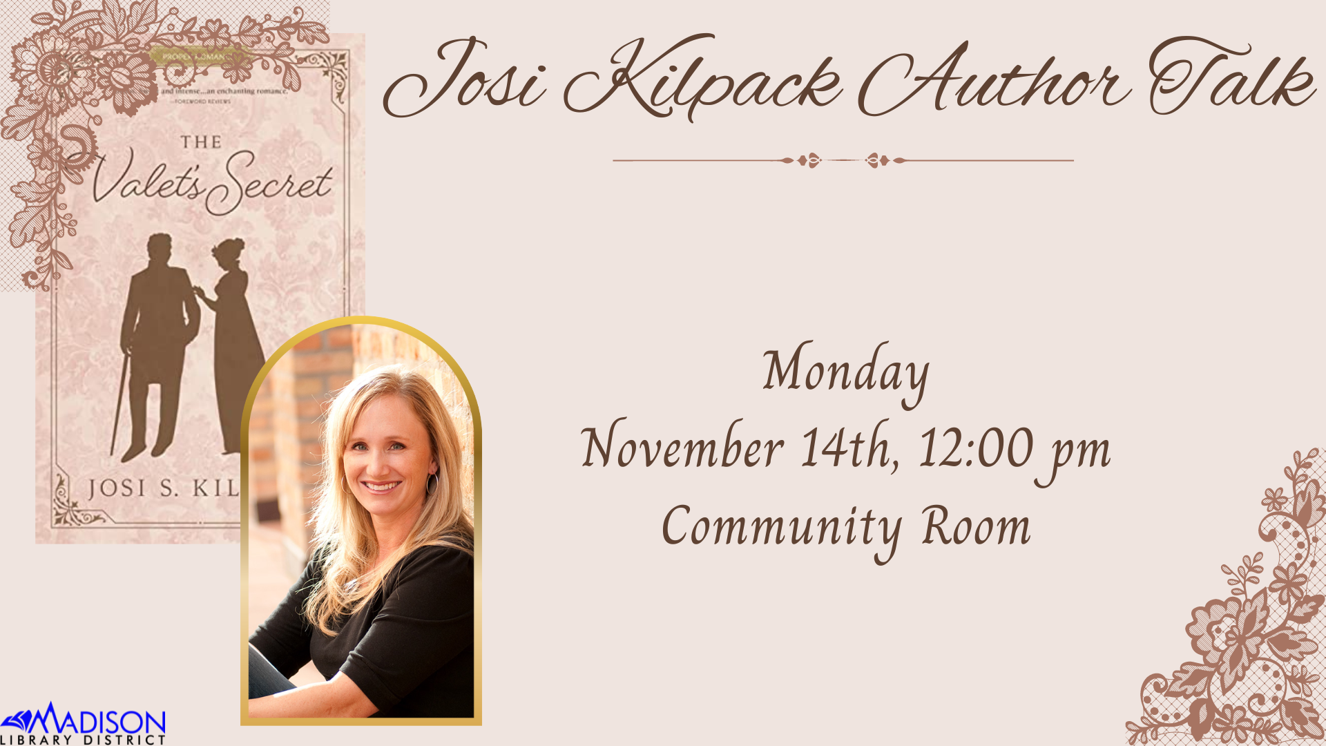 TV BLOG josi kilpack Nov 2022 Josi Kilpack Author Talk Nov 2022