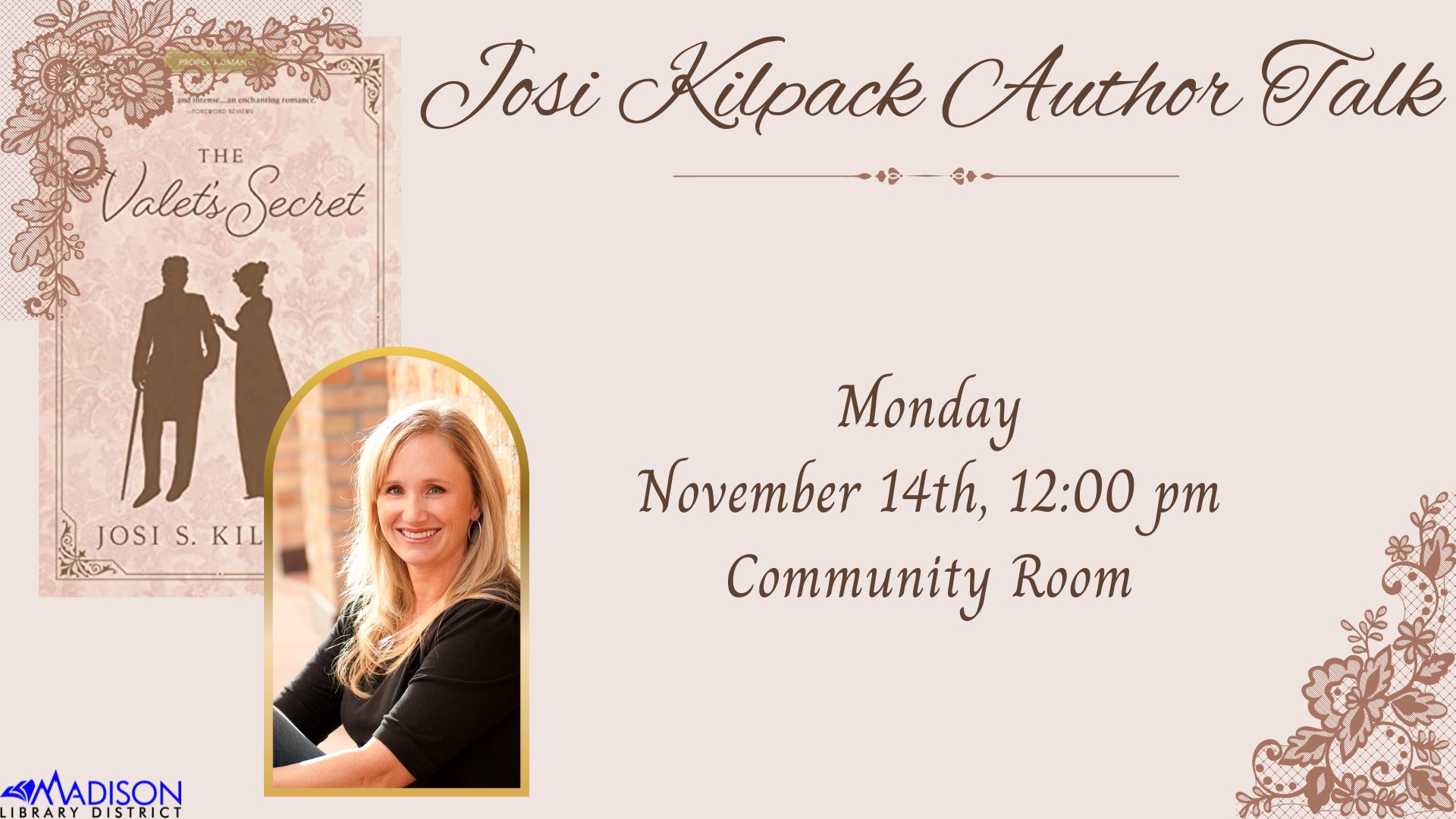 Josi Kilpack Author Talk Nov 2022