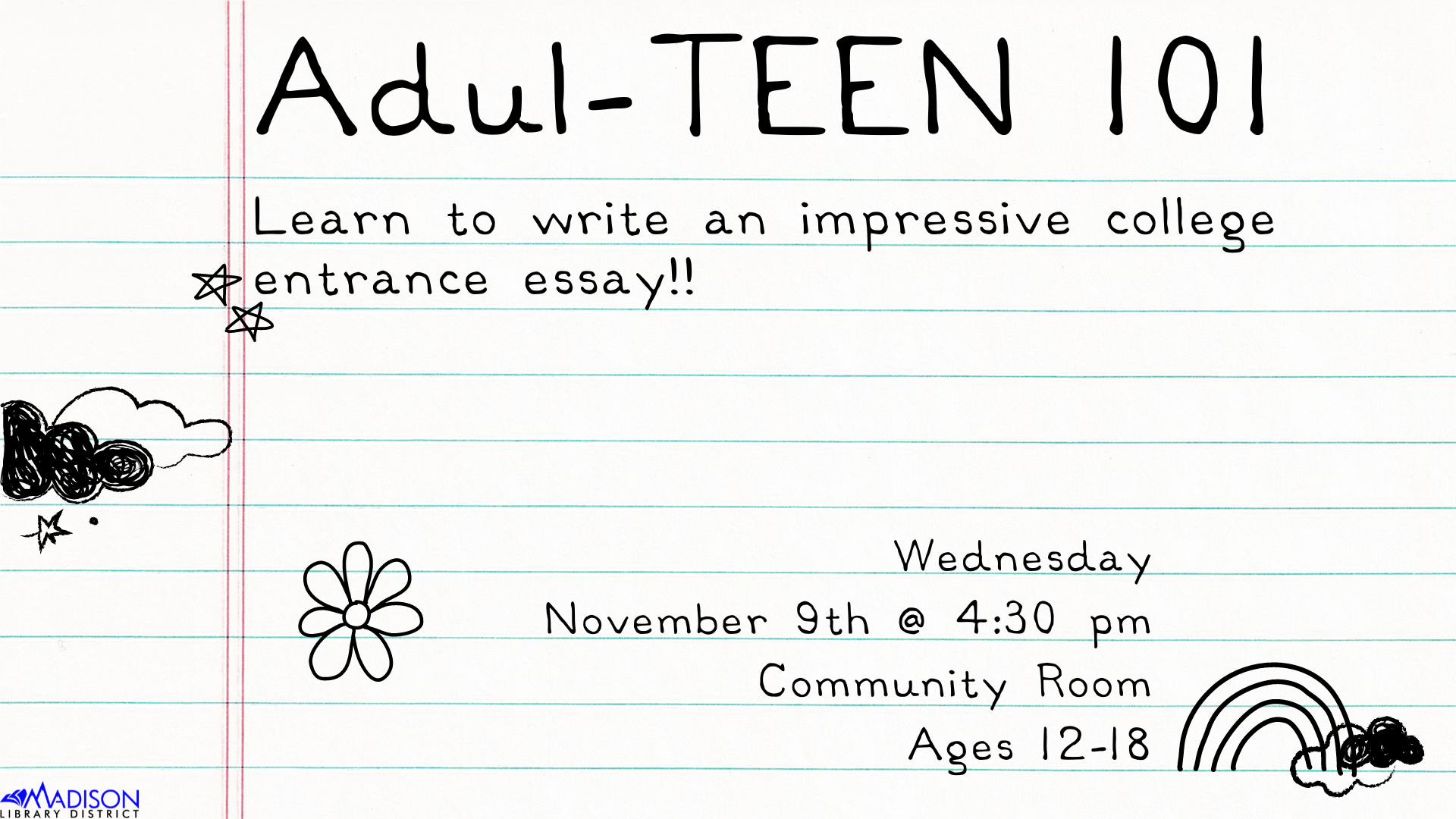 TVBLOG adulteen Nov 2022 Teen action council have a say in what goes on at the library for teens