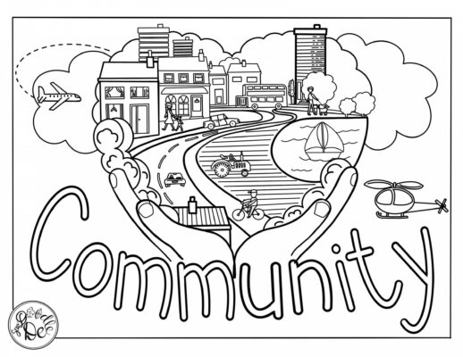 community_coloring_page