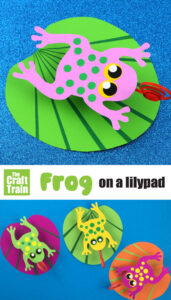 Frog-on-a-lilypad Bouncy frog on a lily pad craft.