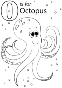 Octopus coloring page