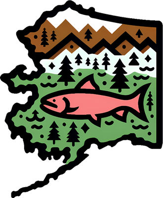 Armchair Traveler Alaska state sticker