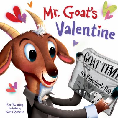 Book cover for Mr. Goat's Valentine by Eve Bunting