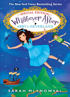 Book cover for Abby in Neverland by Sarah Mlynowski