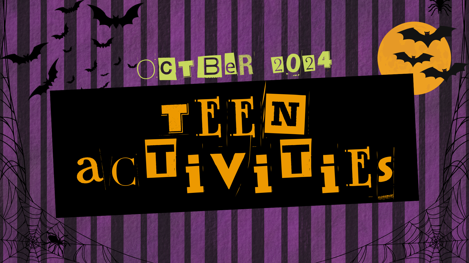 October Programs for Teens