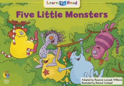 Five Little Monsters by Rozanne Lanczak Williams Book cover for Five Little Monsters by Rozanne Lanczak Williams
