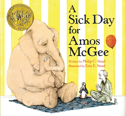 A Sick Day for Amos McGee by Philip C Stead Book cover for A Sick Day for Amos McGee by Philip C Stead