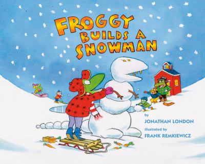 Book cover for Froggy Builds a Snowman by Jonathan London