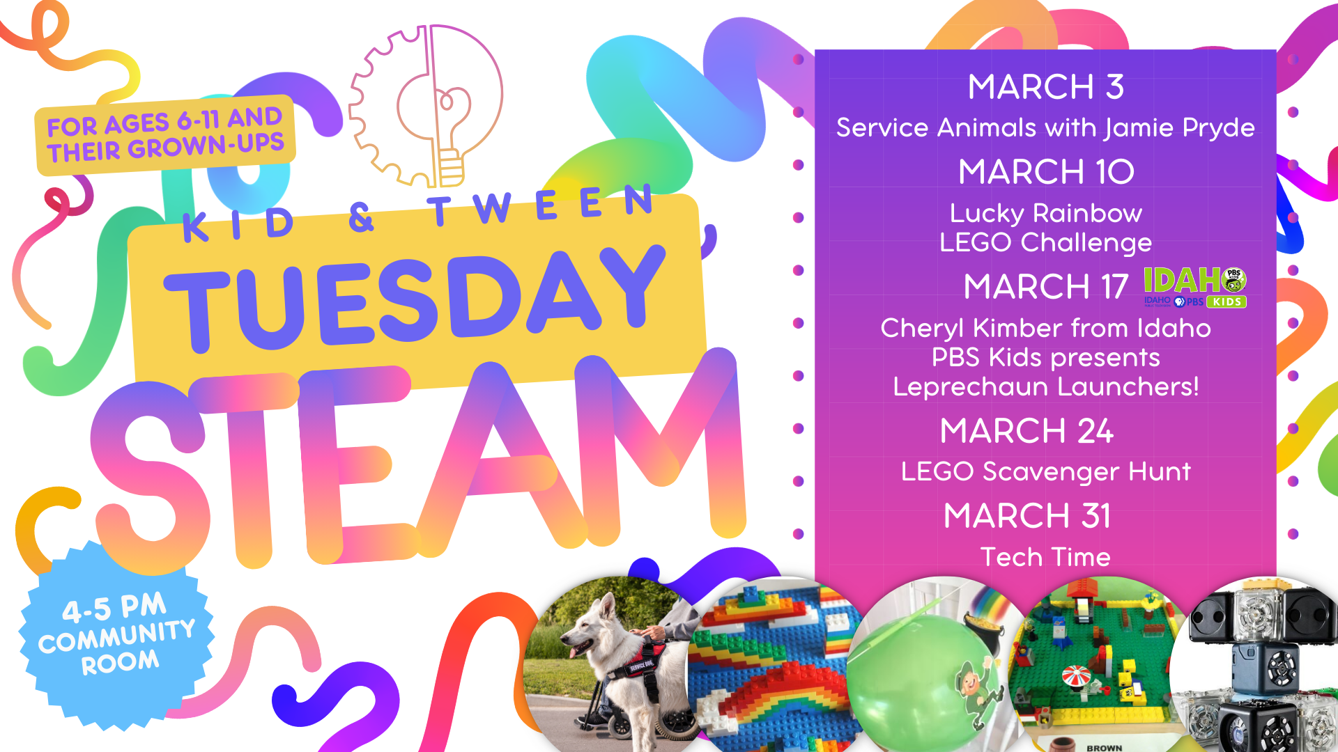 TVBLOG March STEAM Story Time Logo