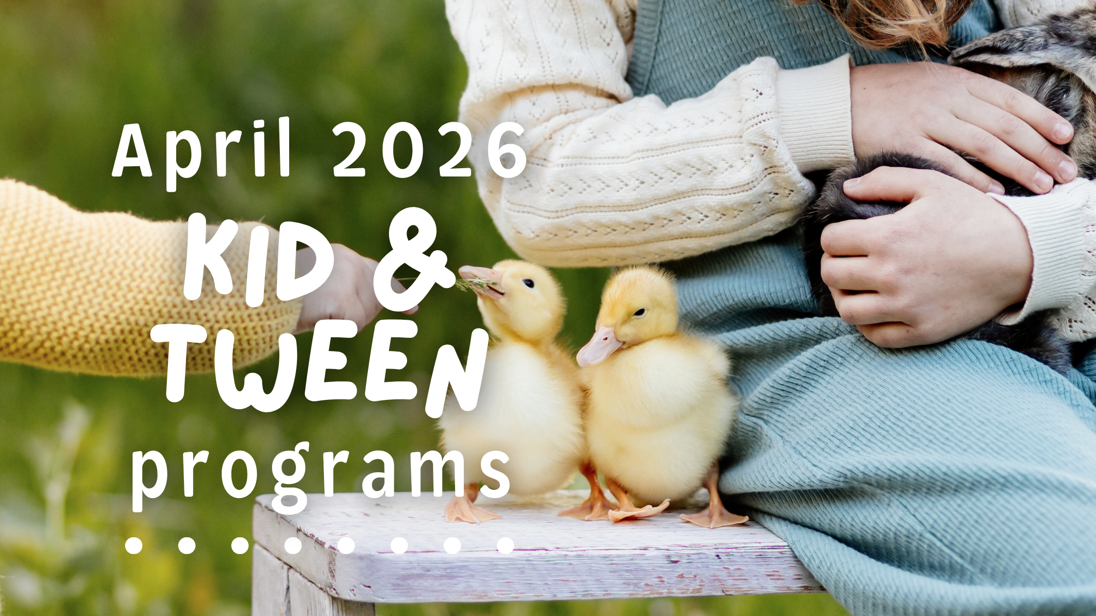 Kid ‘n’ Tween Programs April 2026
