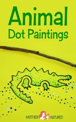 Paint an animal out of dots in this cute craft.