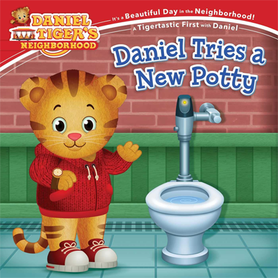 Book cover for Daniel Tries a New Potty by Maggie Testa