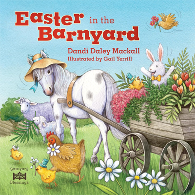 Book cover for Easter in the Barnyard by Dandi Daley Mackall