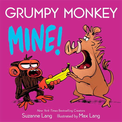 Book cover for Grumpy Monkey Mine! by Suzanne Lang