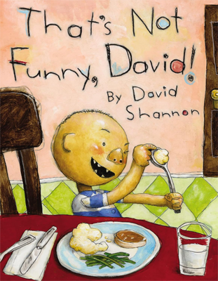 Book cover for That's Not Funny, David! by David Shannon