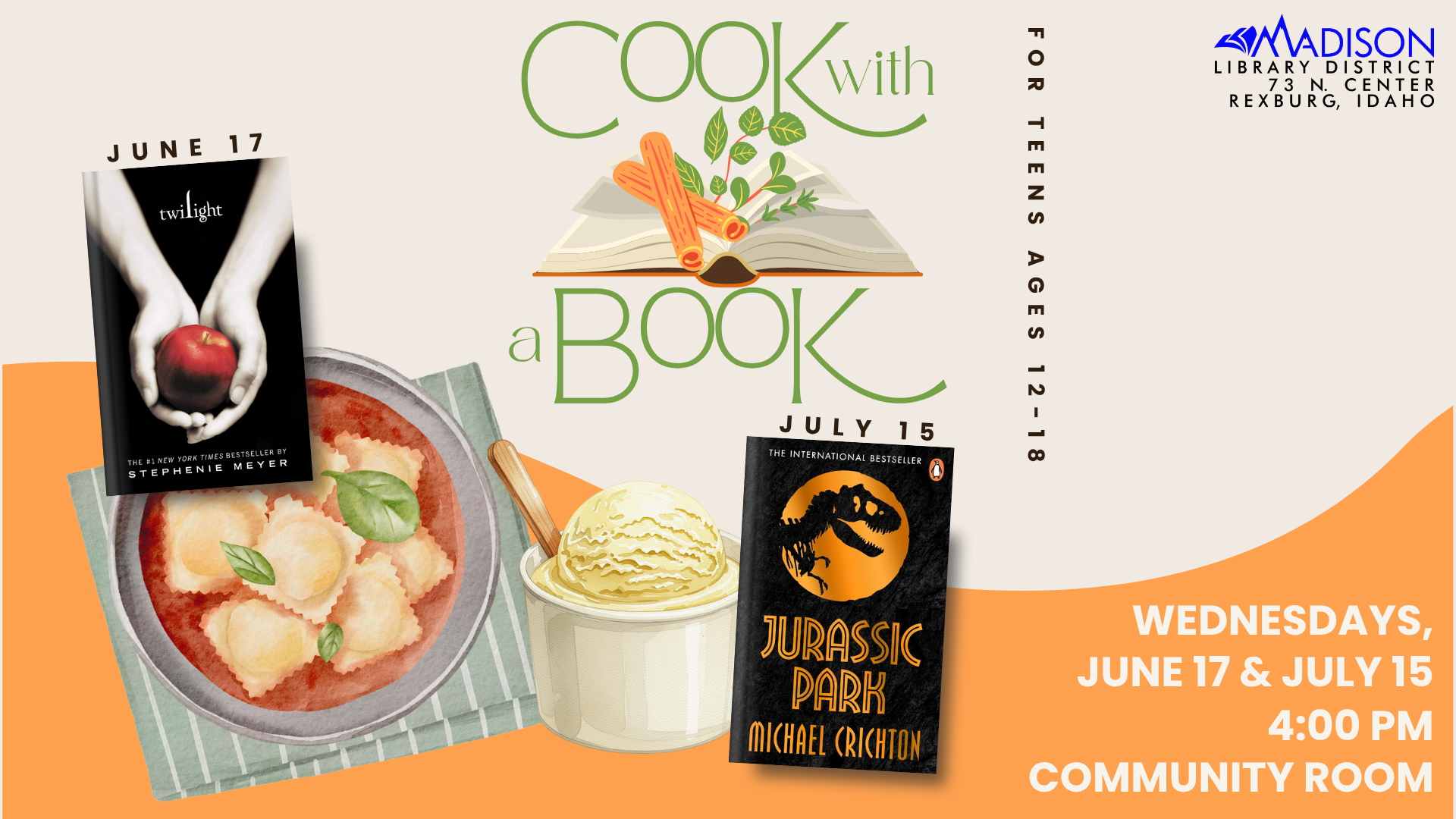 TVBLOG June-July Cook w a Book Armchair Traveler Challenge Logo