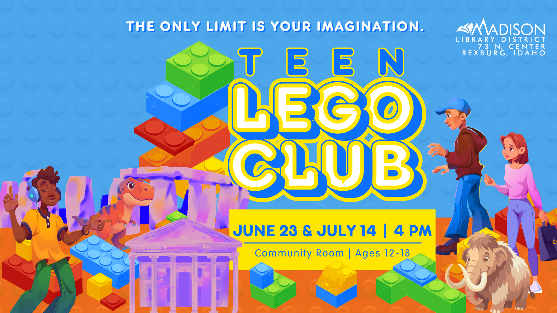 TVBLOG June-July Teen LEGO Armchair Traveler Challenge Logo
