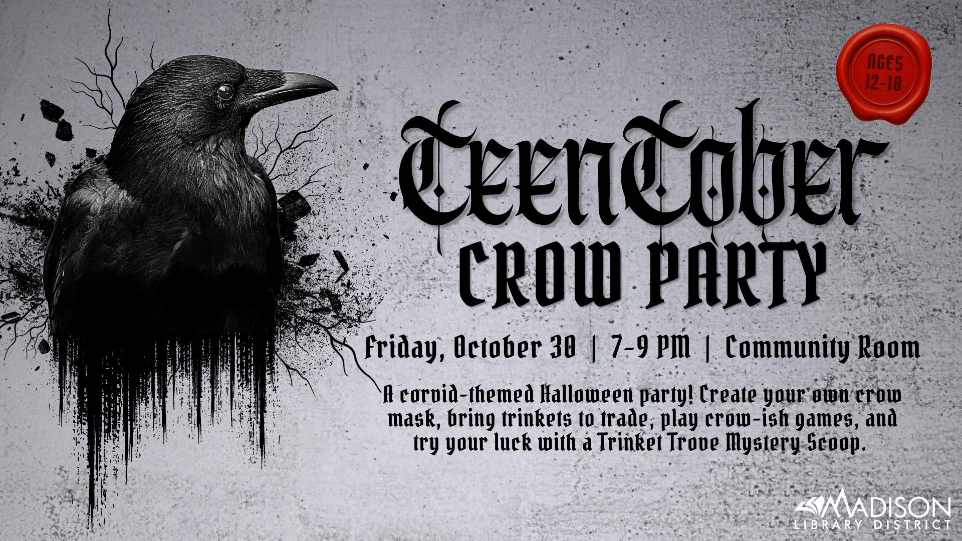 TVBLOGTeenTober Crows Armchair Traveler Challenge Logo